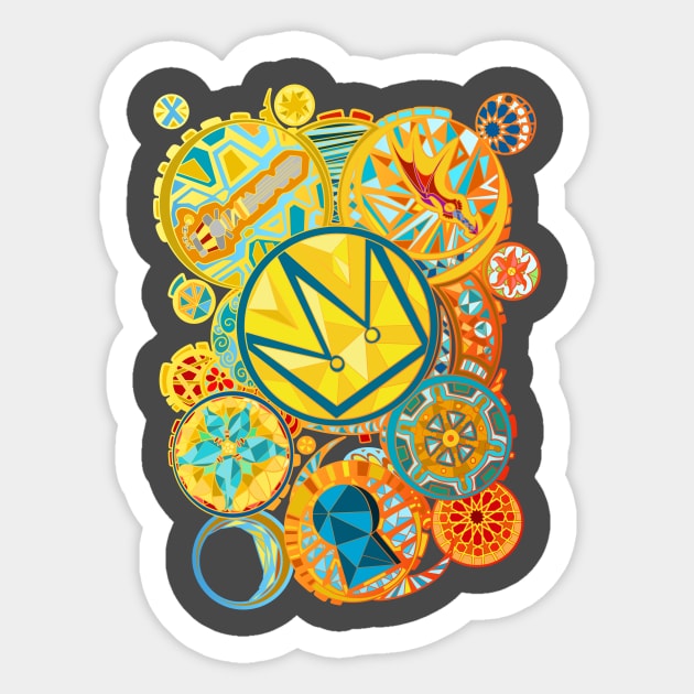 Kingdom made of Glass Sticker by paintchips